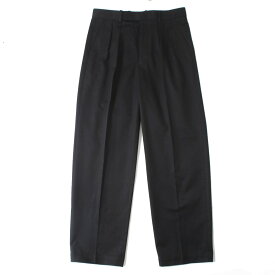SCYE BASICS サイベーシックス サンホアキン コットン プリーツ トラウザーズ Joaquin Cotton Pleated Trousers ブラック