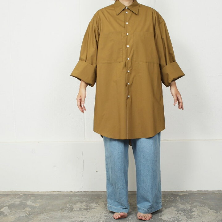 楽天市場】ATHA アタ ロングシャツ スビンコットン フリーサイズ 