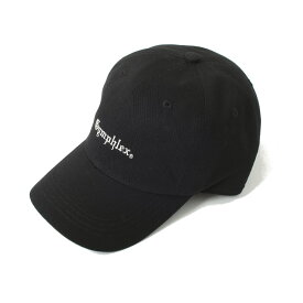 Gymphlex ジムフレックス 6パネル キャップ ブラック フリーサイズ GY-H0195 TKC_OLD ENGLISH 6PANEL CAP