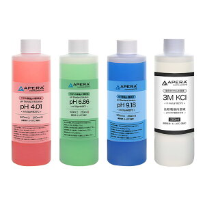APERA pHWt dɕۑt Zbg pH4.01/6.86/9.18/rdɓt e250ml t^_Wt _Wt ق_Wt dɕۑt t̂܂܎gp Ft Z