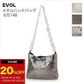 20%OFFクーポン発行中！【EVOL（イーボル）】メタルハンドバッグ ハンドバッグ ショルダーバッグ IU5148 結婚式 二次会 クリスマス パーティバッグ