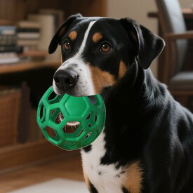 ボール型犬用おもちゃ | 弾力性のあるペットボール - 高いバウンド力のゴム製インタラクティブゲーム 噛むための室内エンターテイメント フェッチトレーニング 歯がため 屋外での遊びや運動