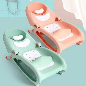 子供用シャンプーベッド、ベビー用多機能ポータブルシャンプーベッド、漫画のかわいいリクライニングチェア、シンク付き折りたたみ式、家庭用調節可能なシャンプーベッド、ベビー用品、0〜15歳に最適 (ピンク)