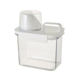 粉末洗剤 容器 洗剤入れ 洗剤ケース 洗剤 容器 粉末洗剤 ケース 小麦粉 容器 保存容器 大容量 密閉容器 プラスチック 計量カップ付き 多機能ボックス 浴室用 キッチン用 (1100ml,透明)
