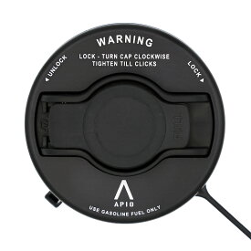 ジムニー カスタム パーツ【アピオ ロック式ガソリンキャップ用 『アルミカバー&純正ロックキャップセット』 】JB64 JB74 JC74 用 フューエルキャップ用 アルミリング