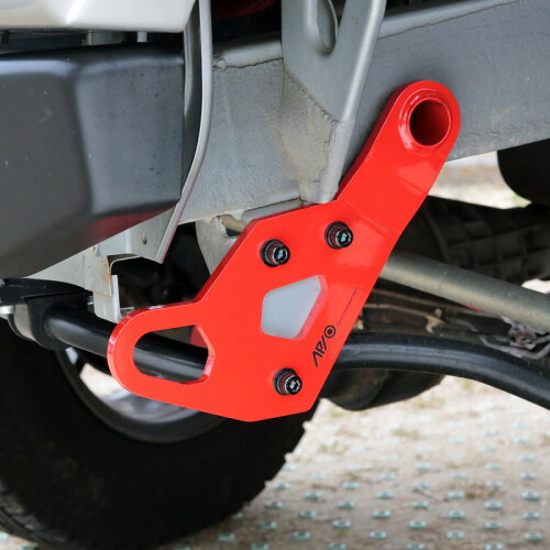 T9牽引フック穴空け不要タイプフロント用9mm厚左右有り(けん引フック)スズキジムニーJB23,JB33,JB43バンパー変更車用