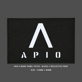 APIO A-MARK PANEL PATCH [ BLACK x REFLECTIVE PRINT ] ワッペン・ミリタリーパッチ