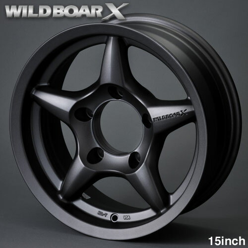 楽天市場 ジムニー アルミ ホイール Wildboar X 15inch レイドブラック ガンブラック Jimny Sierra アルミホイール アピオ ジムニー専門店