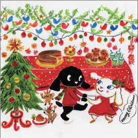 山田詩子 絵画・アート(版画額装品)/LoveryChristmas/イヌ・犬