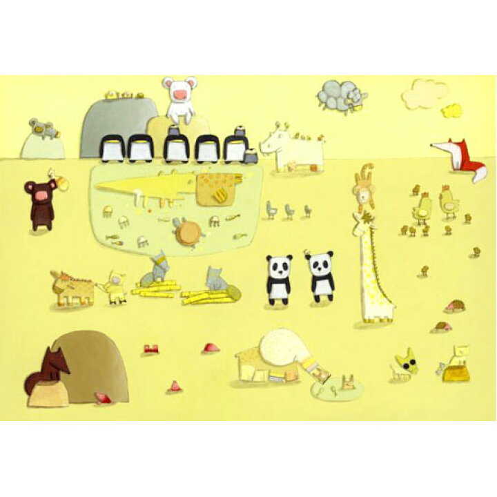 楽天市場】キロメロ 絵画・アート（版画）/イン ザ メドレー/動物 