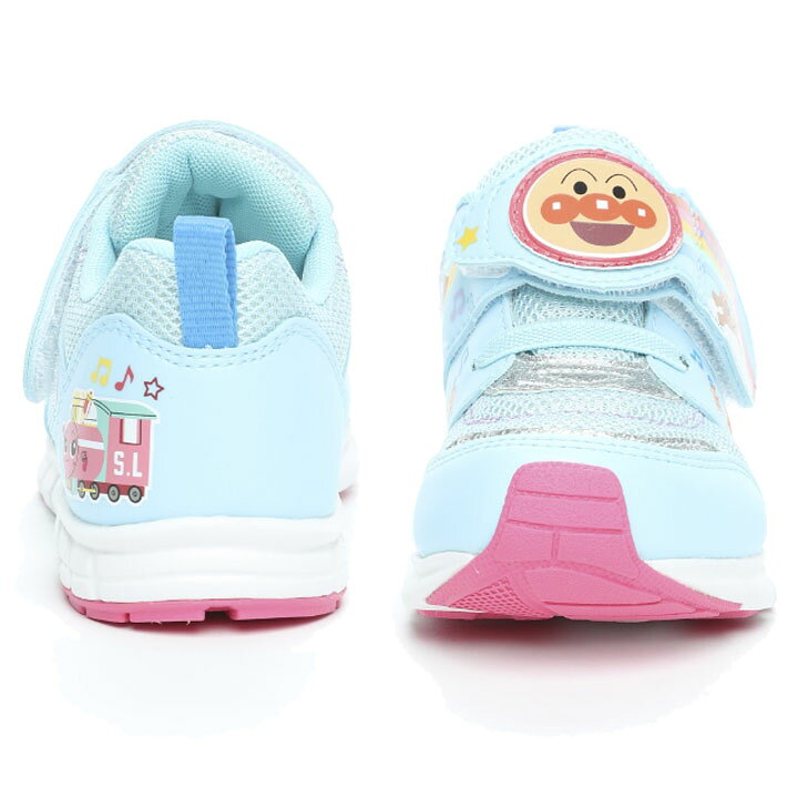 楽天市場 送料無料 キッズ シューズ スニーカー 14 19cm 2e幅 子供靴 アンパンマン ムーンスター Moonstar 子ども 男の子 女の子 カジュアル ベルクロ キャラクター かわいい それいけ アンパンマン くつ Apm C164 Apworld Kids