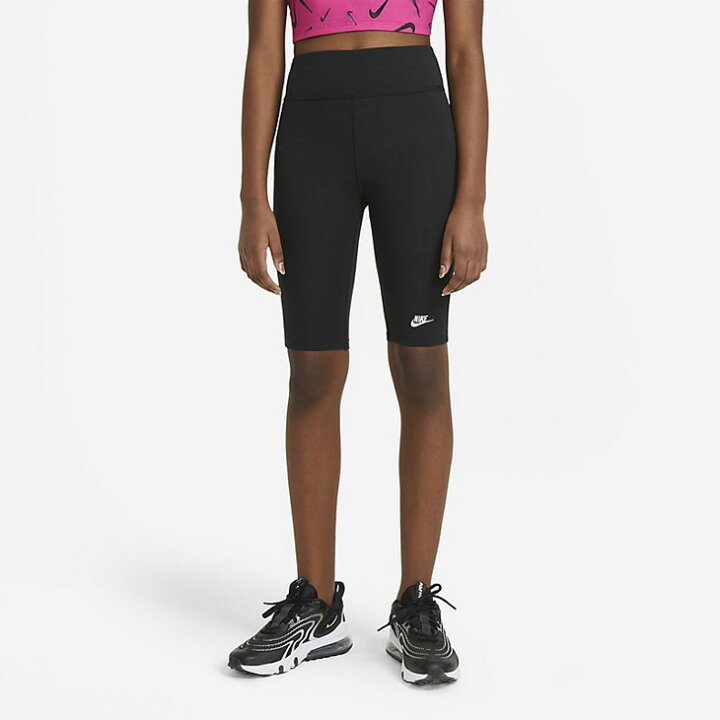 楽天市場 キッズ ハーフタイツ スパッツ ナイキ 子供服 女の子 130 160cm Nike バイクショートパンツ スポーツウェア ランニング トレーニング 女児 小学生 部活 クラブ ボトムス Da1243 010 Apworld Kids