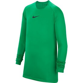 キッズ 長袖 インナーシャツ 子供用 ナイキ NIKE Dri-FIT パークファーストレイヤー 130-160cm/子ども こども ジュニア サッカー フットサル トレーニング スポーツウェア 緑 グリーン トップス/AV2611-310【返品不可】