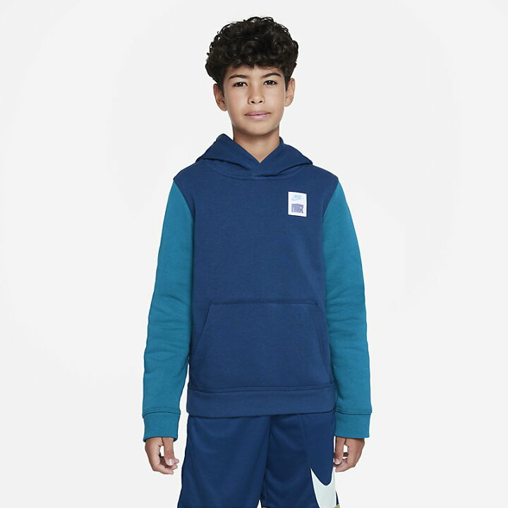 楽天市場 送料無料 パーカー スウェット キッズ ジュニア 130 160cm 子供服 ナイキ Nike フォース スポーツウェア 裏起毛 プルオーバー 長袖 保温 バスケットボール ディリー カジュアル 子ども スウェットシャツ 秋冬 トップス Dv3105 460 Apworld Kids