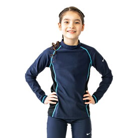 ナイキ キッズ ラッシュガード 長袖 ジュニア 女の子 NIKE SWIM GIRLS スクール水着 子ども こども用 スイムウェア 120cm 130cm 140cm 150cm 160cm 女子 女児 子供 小学生 幼児 園児 ガールズ 水泳 プール 学校 体育 海水浴/1991064-006【返品不可】