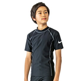 ナイキ キッズ ラッシュガード 半袖 ジュニア 男の子 NIKE SWIM BOYS スクール水着 子ども こども用 スイムウェア 120cm 130cm 140cm 150cm 160cm 170cm 男子 男児 子供 小学生 幼児 園児 ボーイズ 水泳 プール 学校 体育 海水浴/1991070-018【返品不可】