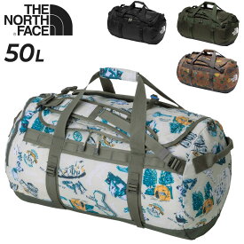 送料無料 ノースフェイス キッズ 子ども用 ボストンバッグ 50L THE NORTH FACE ナイロンダッフル 50 大容量 アウトドアバッグ 手提げ ショルダー リュック 3WAY キャンプ 林間学校 旅行 子供 ブランド 無地 柄物 こども かばん/NMJ72352