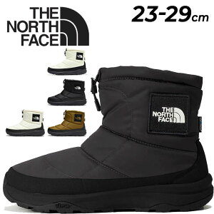 送料無料 ザ・ノース・フェイス ウィンターブーツ メンズ レディース THE NORTH FACE ヌプシ ブーティ ウォータープルーフ ロゴ ショート ユニセックス 冬ブーツ スノーブーツ 保温 防寒ブーツ