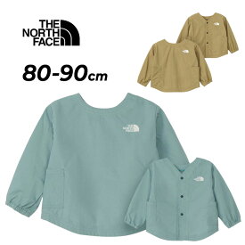 送料無料 ザ・ノース・フェイス ベビーウェア 80cm 90cm 子供服 THE NORTH FACE フィールドスモック｜長袖シャツ ナイロン はっ水 土遊び 水遊び ベビー服 赤ちゃん 幼児服 子ども 男の子 女の子 こども エプロン ブランド アパレル 出産祝い ギフト プレゼント/NPB22501