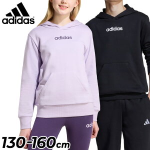 �A�f�B�_�X �L�b�Y �X�E�F�b�g �p�[�J�[ ���t���[�X adidas J ESS LIN �X�E�F�b�g�t�[�f�B �v���I�[�o�[ 130-160cm �q���� �L�b�Y�E�F�A �W���j�A �j�̎q ���̎q �X�G�b�g ���S �p�[�J �X�|�[�c �J�W