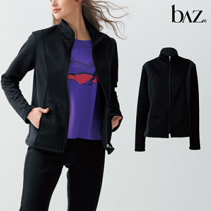 楽天市場 Baz バズ Nawa レディース スポーツウェア 日本製 送料無料 Hotブルゾン レディース 健康体操 ジム ランニング ウォーキング ファッション M L ブラック Apliet アプリエット