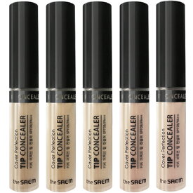 ザセム コンシーラー カバー パーフェクション チップ SPF28/PA++ 6.5ml 【 選べる5色 】[ コンシーラー the SAEM メール便 韓国コスメ クマ隠し 赤み隠し カバー化粧品 部分カバー uvケア メンズ 入学 入社 ]