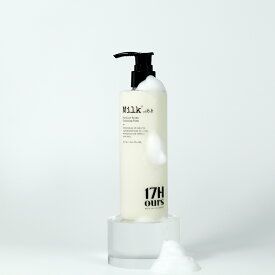 洗顔フォーム 17アワーズ ミルク ホワイトミセラー バイオーム クレンジングフォーム 240ml / 毛穴 角質ケア AHA 含有 ダブル洗顔不要 スキンケア 低刺激 乾燥肌 泡 発酵クレンジング 17hours 韓国コスメ