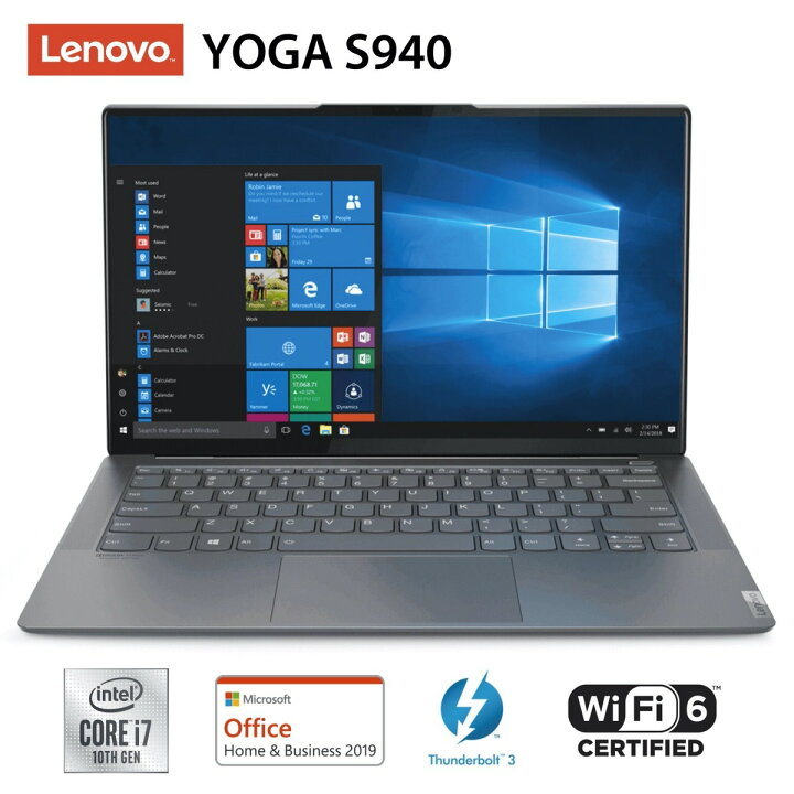 楽天市場 Lenovo 81q8001ljp ノートパソコン Yoga S940 Core I7 1065g7 14 0型 Uhd液晶 メモリー16gb Ssd1tb Windows 10 Home 64bit 日本語版 Microsoft Office Home Bisiness 19 アイアングレー レノボ ジャパン レノボ Lenovo 10 Apマーケット