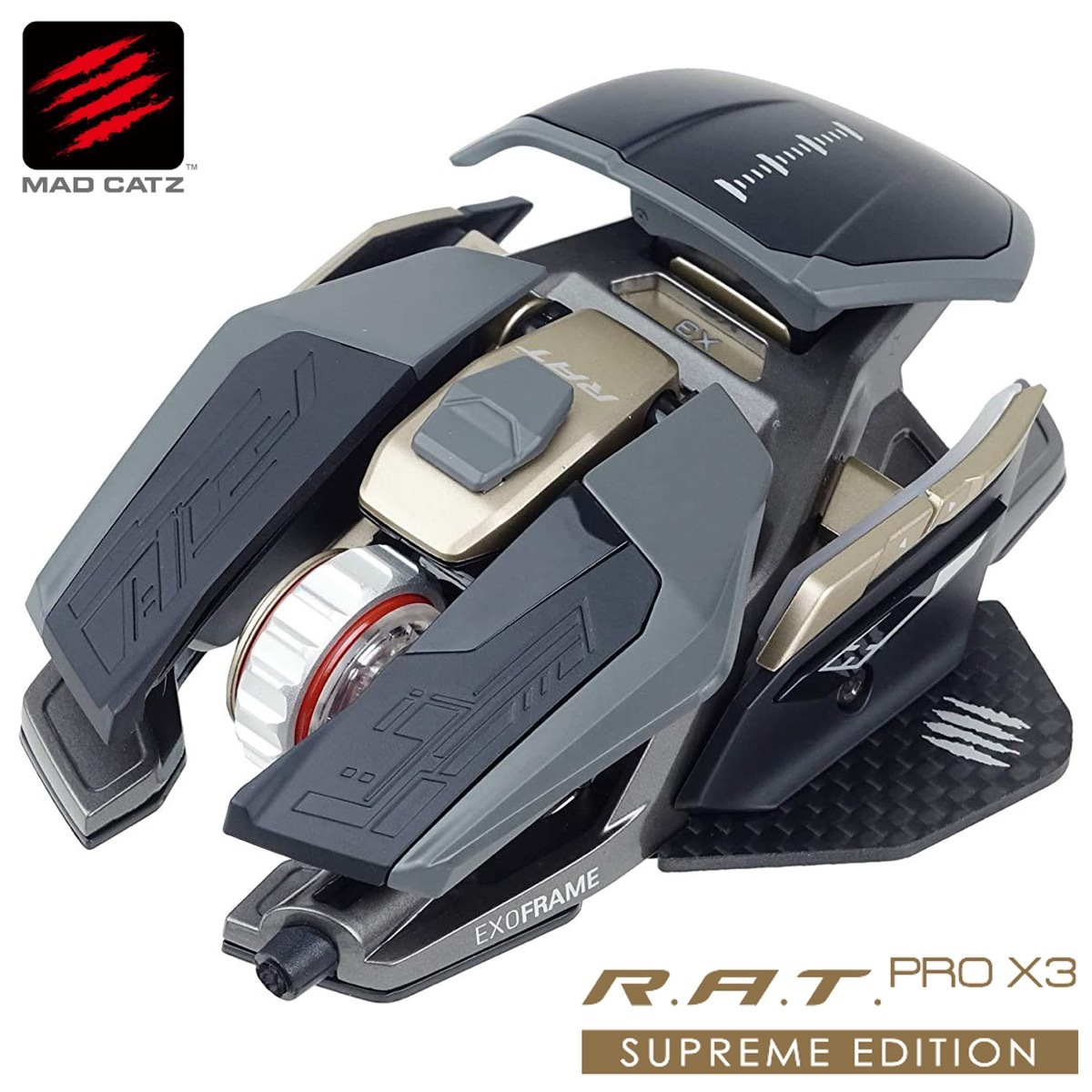 Mad Catz R.A.T. PRO X3 SE Supreme Edition ゲーミングマウス 有線 10ボタン RAT  MR05DCINGR001-0J MADCATZ マッドキャッツ (06) | APマーケット