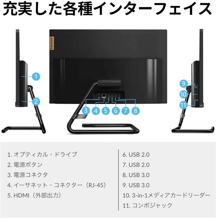 楽天市場】Lenovo F0EX0061JP IdeaCentre AIO350 AMD Ryzen 3 メモリ 