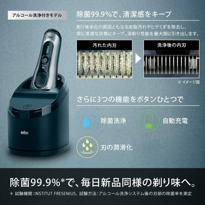 楽天市場】BRAUN 8370cc-V ブラウン メンズ 電気シェーバー シリーズ8 