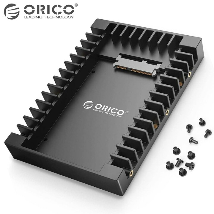 楽天市場 Orico 1125ss 2 5 3 5 変換マウンタ 2 5インチ 3 5インチ 変換 マウンタ Hdd Ssd Sata 内蔵 Hddケース Ssdケース デスクトップ ブラケット ネジ付き ブラック 1125ss Jp Bk オリコ C Apマーケット