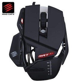 Mad Catz R.A.T. 4+ 9ボタン 有線 ゲーミング マウス RAT4 MR03MCINBL000-0J MADCATZ マッドキャッツ (06) (P)