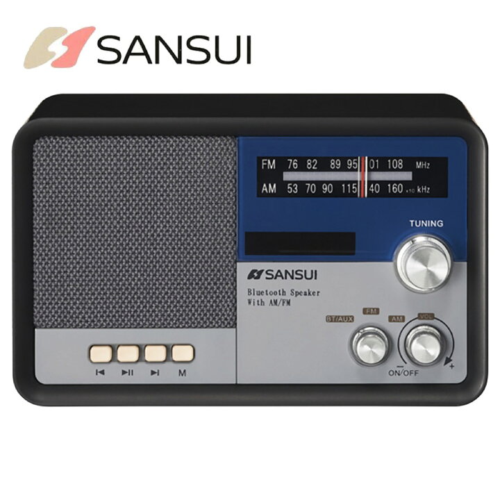 楽天市場】SANSUI サンスイ MSR-1 BK AM FM ラジオ スピーカー 
