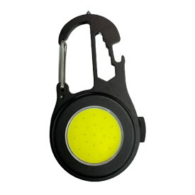 TR-WL009 充電式 マルチ LED ワークライト 300ルーメン カラビナ スタンド 底面 マグネット 栓抜き ドライバー レンチ 搭載 USB充電式 小型 ワークライト 作業灯 アウトドア 防災 現場 整備 明るさ 2段階 ストロボモード 三脚用ネジ穴 (C)