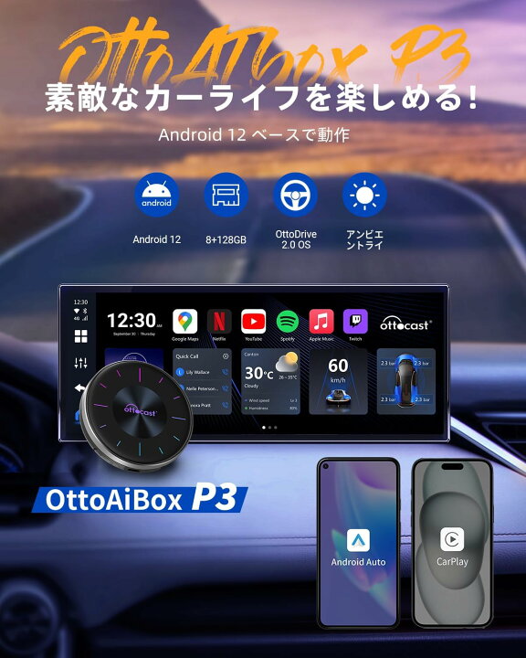 楽天市場】【正規代理店】 Otto cast Otto Aibox P3 カープレイ 