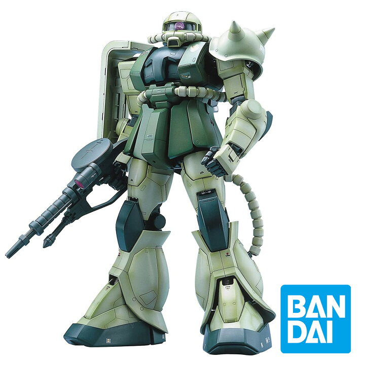 楽天市場】BANDAI 量産型ザク2 MS-06F PG 1/60 スケール 組み立て式 