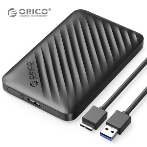 ORICO 2521U3-V1-BK 2.5C` HDD P[X USB 3.0-SATA Otn[hfBXN P[X 2.5C` SSD P[X 7mm/9.5mm SATA HDD SSD Ή Hsv UASPΉ zbgXbvΉ ő6TB (3C)