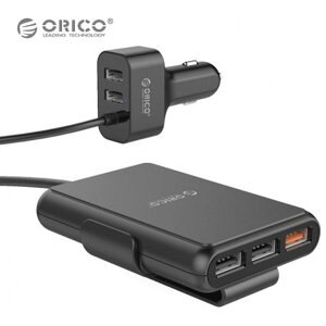 ORICO UCP-5P SB-A 5�|�[�g �J�[�`���[�W���[ 52W QC3.0×1 USB2.0×4 �V�K�[�\�P�b�g �Z�p���[�g�^�C�v �ԍ� �ԗp �[�d DC12/24V �I���R (05)