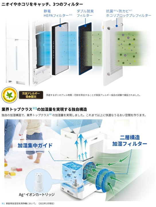 楽天市場】SHARP 加湿 空気清浄機 KI-PX75-W プラズマクラスター NEXT 