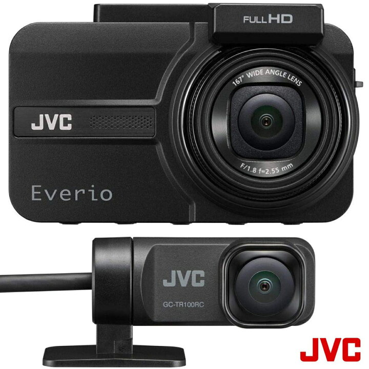 楽天市場】JVC KENWOOD GC-TR100-B 前後撮影 対応 2カメラ ドライブ 