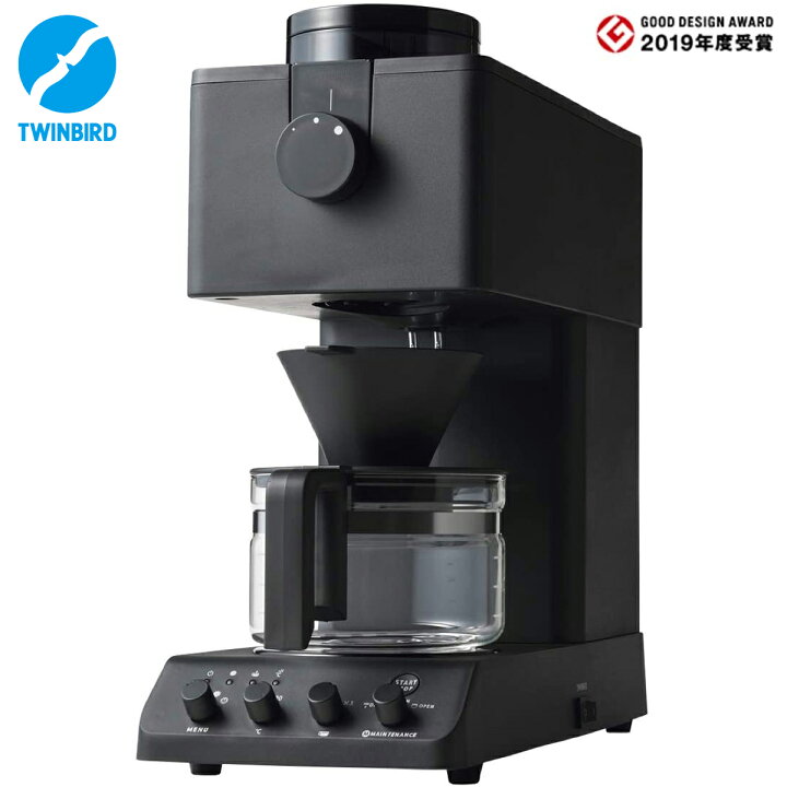 楽天市場】ツインバード CM-D457B 全自動 コーヒーメーカー 3カップ用 
