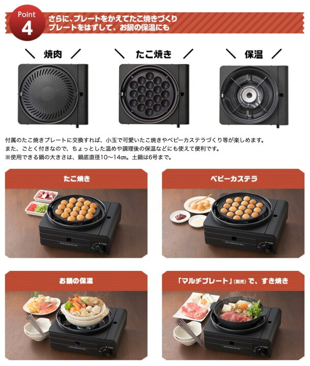 楽天市場】イワタニ CB-MSG-1 カセットフー マルチスモークレスグリル 