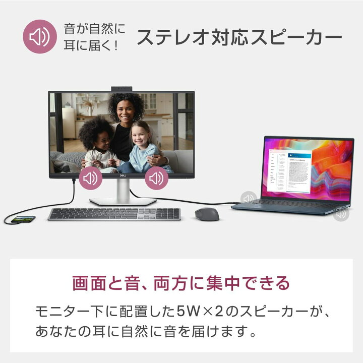 楽天市場】Dell S2422HZ 23.8インチ ビデオ会議モニター FHD IPS USB-C 