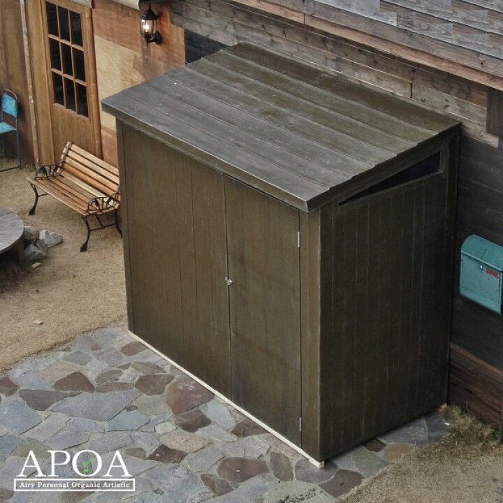 楽天市場 物置 おしゃれ 屋外 小屋 大型 ｎａｙａ なや 納屋 オリジナル 樹脂製本物の木材のような質感と耐久性を実現したおしゃれな物置 ガーデン Apoa