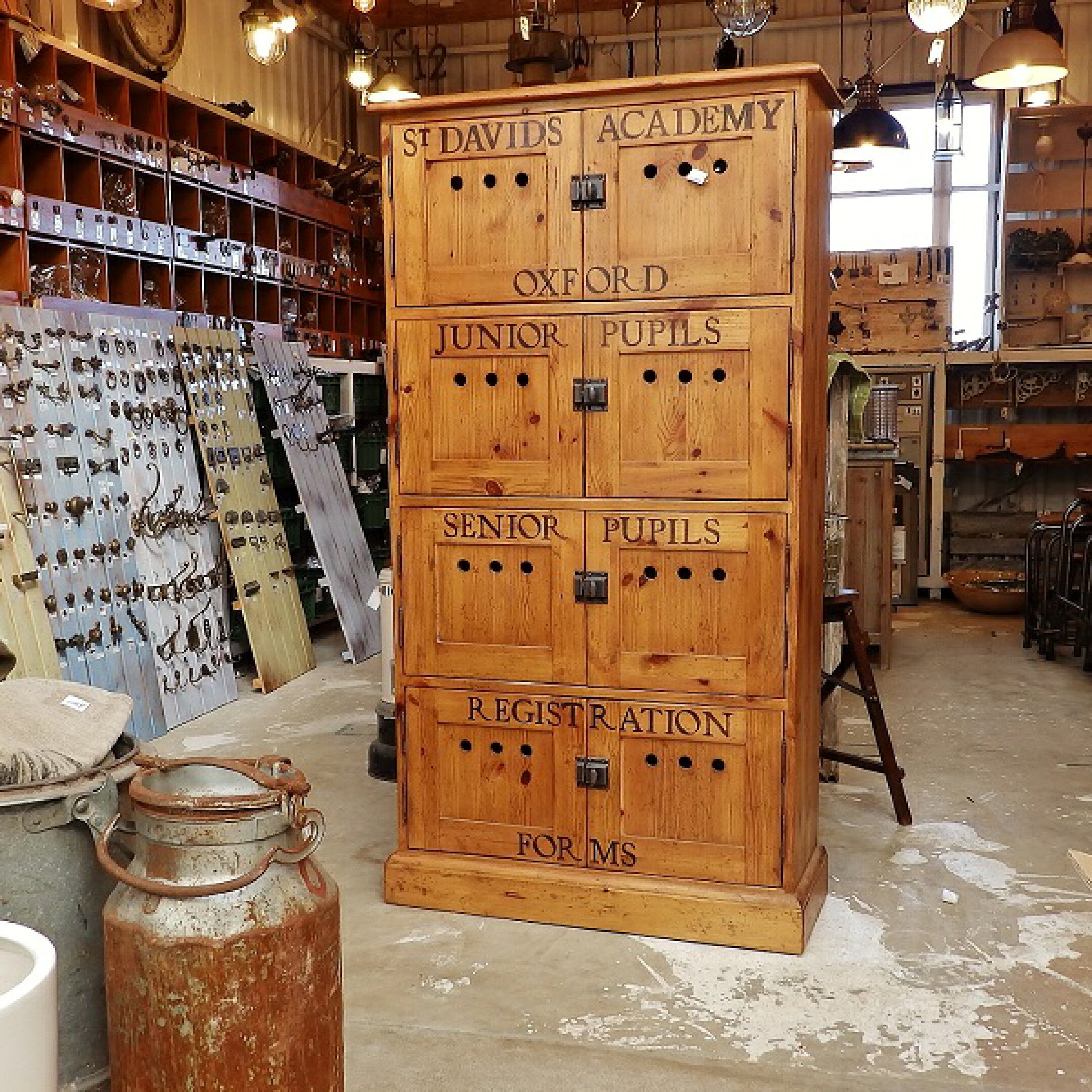 アンティーク イギリス製 ロッカー 木製ロッカー