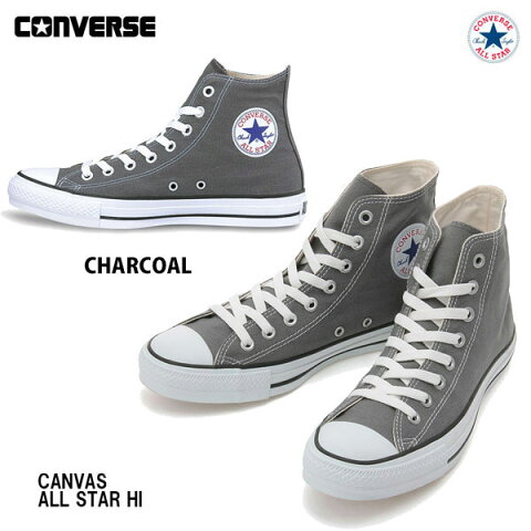 コンバース22.0cm-25.0cmキャンバスオールスターハイチャコールレディースサイズユニセックスConverseCanvasAllStarHICharcoal定番ハイカットスニーカー靴