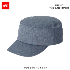 ミレー MIV01471 7316 ランドネ ウォーム キャップ ブラックヘザーMILLET RANDNNEE WARM CAP BLACK HEATHER帽子 撥水加工 保温性 アウトドア ハイキング タウンユース