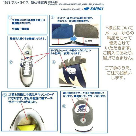 カルフ送料無料アルバトロスグレーダークネイビーKARHUAlbatorossGreyDkNavyレディース靴クッションシューズスニーカーシロクマ北欧