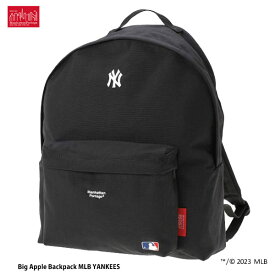 マンハッタンポーテージ MP1211MLBYANKEES ブラック ビッグアップル バッグパック MLB ヤンキース Manhattan Portage Big Apple Backpack MLB YANKEES BLACK メジャーリーグベースボール ニューヨーク 野球 リュックサック バックパック カジュアル
